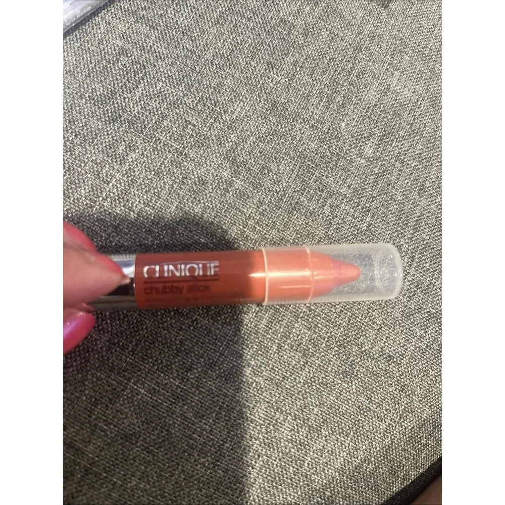CLINIQUE Chubby Stick Moisturizing Lip Balm 04 Mega Melon Lipstick .10oz
